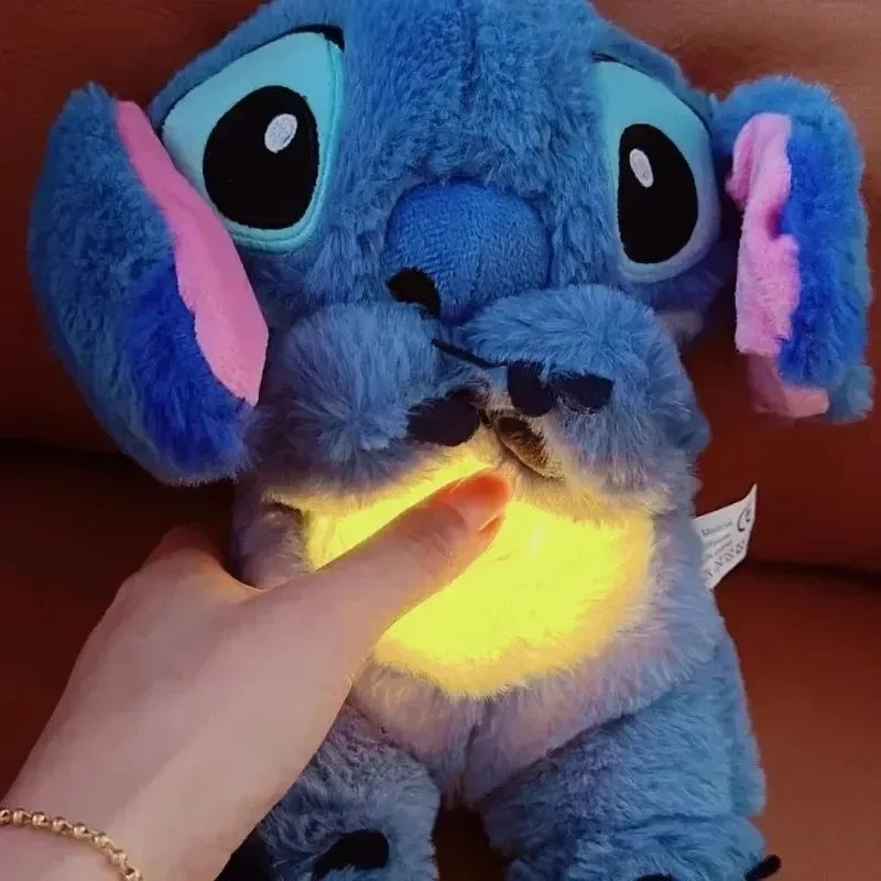 Stitch que Respira: Pelúcia que Mexe as Orelhas e Luz