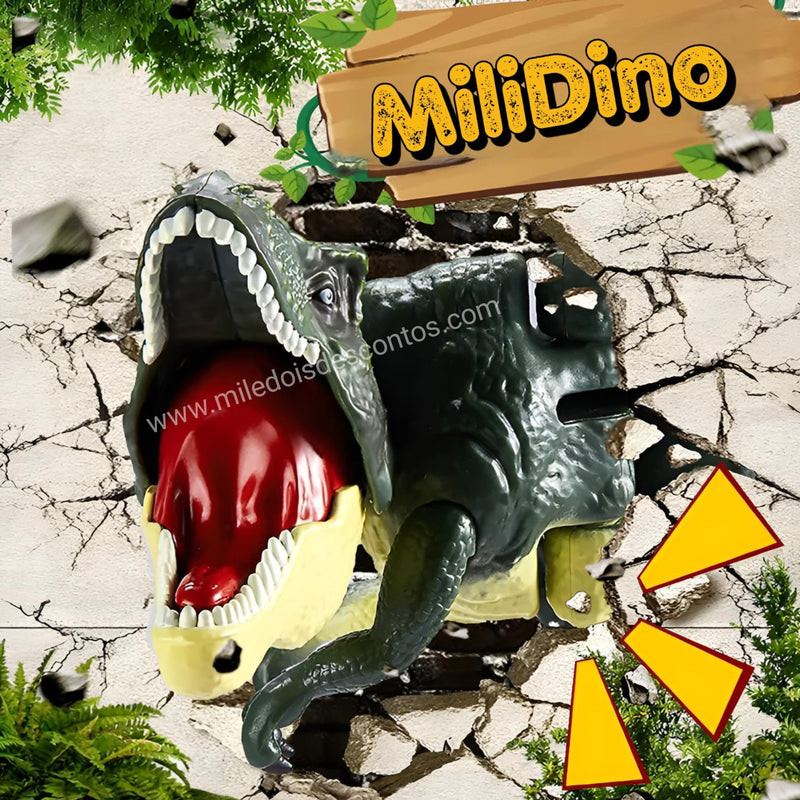 Milidino©: T-Rex com Movimento Realista, Luz e Som (ÚLTIMAS UNIDADES)