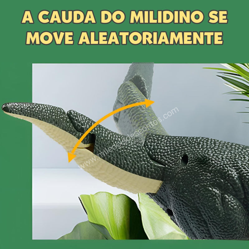 Milidino©: T-Rex com Movimento Realista, Luz e Som (ÚLTIMAS UNIDADES)