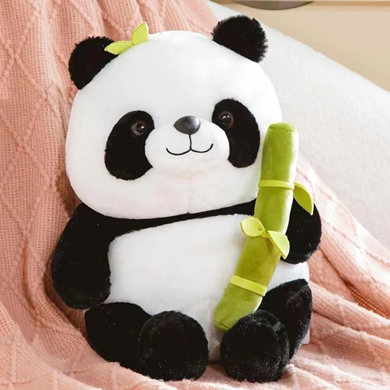 2 em 1 Ursinho panda de Pelúcia + Bolsa