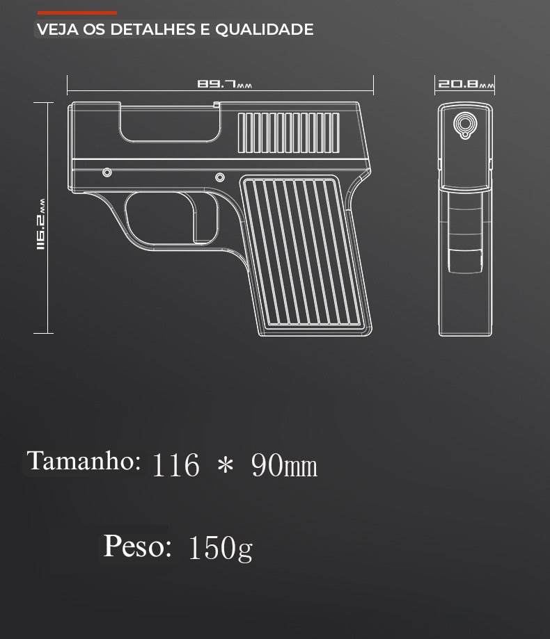 Estojo Gun® 2 em 1 - Isqueiro Recarregável