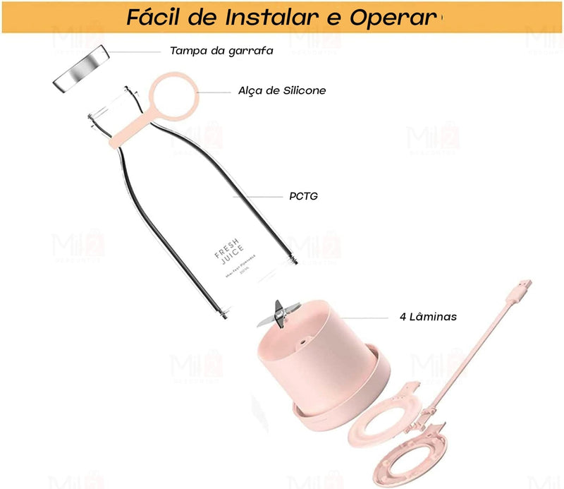 Mini Liquidificador Portátil - FRESH JUICE