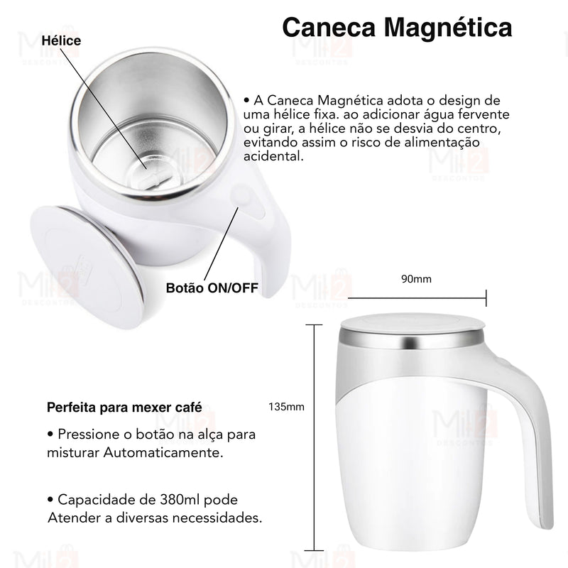 Caneca Mixer Magnética [Recarregável]