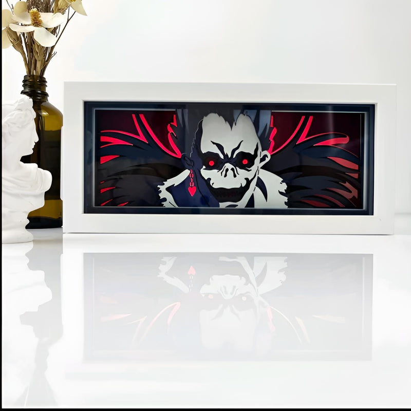 Caixa de Luz 3D com 16 cores RGB AnimeBox® Caixa de luz anime Mil e Dois Descontos Death Note 