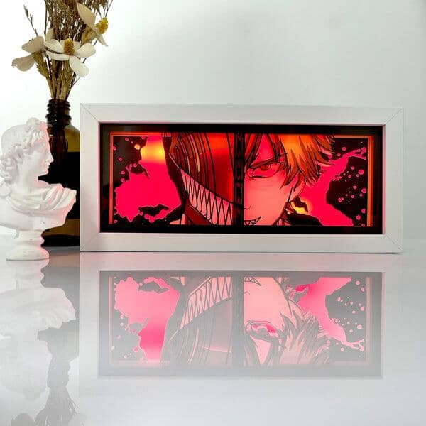 Caixa de Luz 3D com 16 cores RGB AnimeBox® Caixa de luz anime Mil e Dois Descontos Denji 