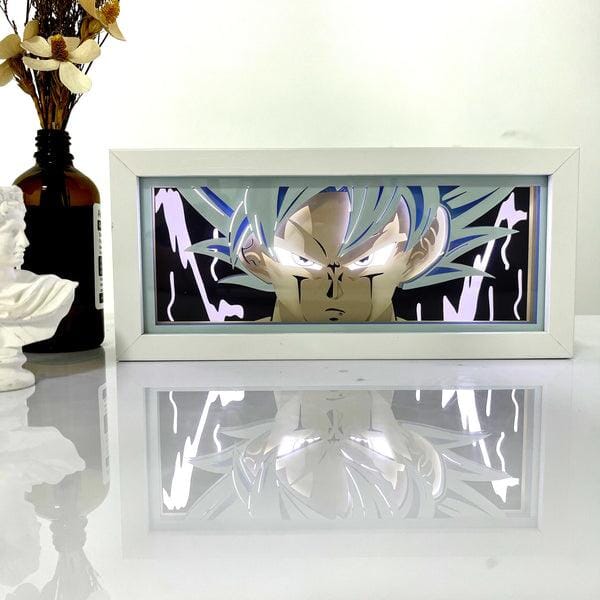 Caixa de Luz 3D com 16 cores RGB AnimeBox® Caixa de luz anime Mil e Dois Descontos Goku 