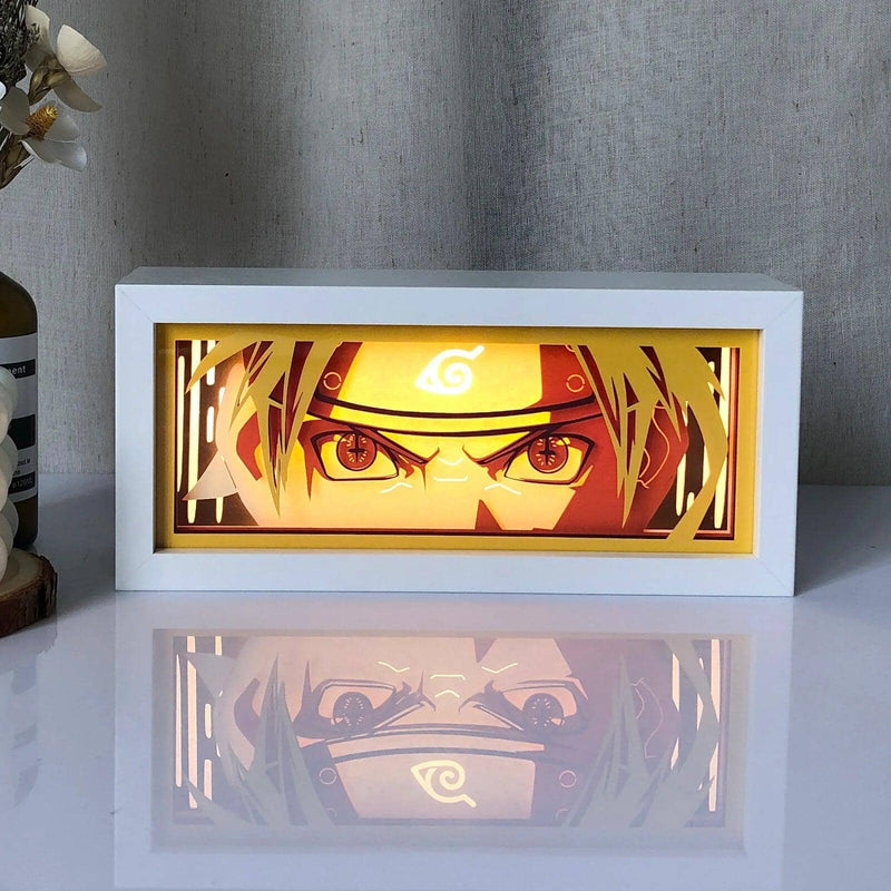 Caixa de Luz 3D com 16 cores RGB AnimeBox® Caixa de luz anime Mil e Dois Descontos Naruto 