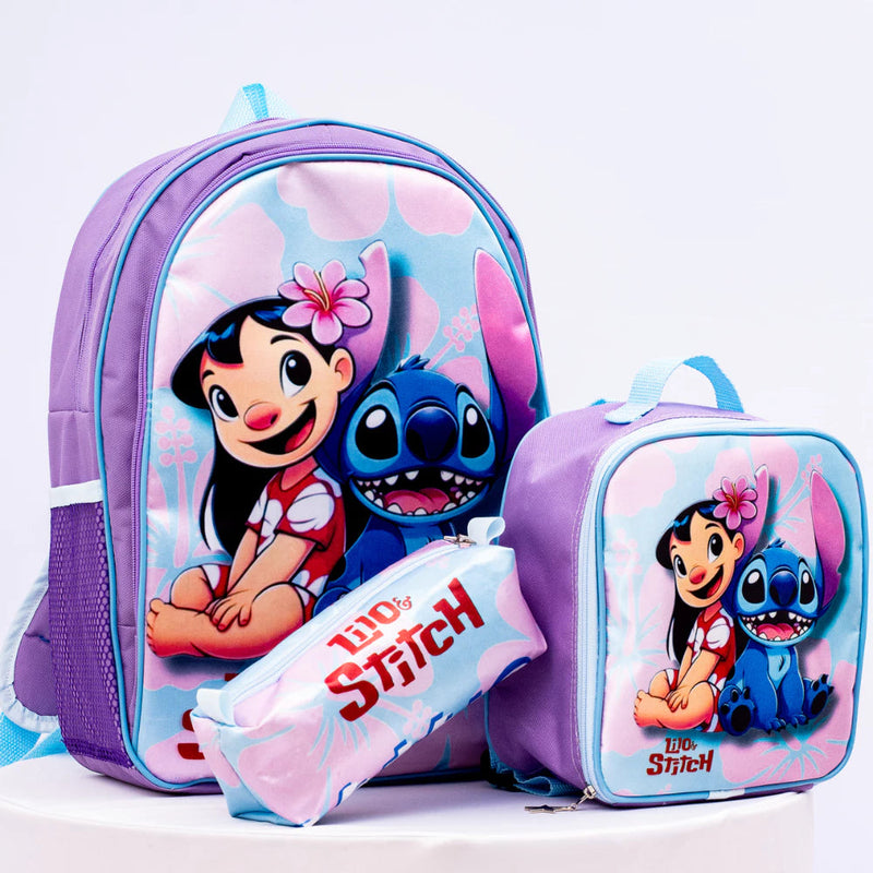 Kit Escolar Lilo & Stitch - ÚLTIMAS UNIDADES ORIGINAL mochila stitch shope Mil e Dois Descontos 