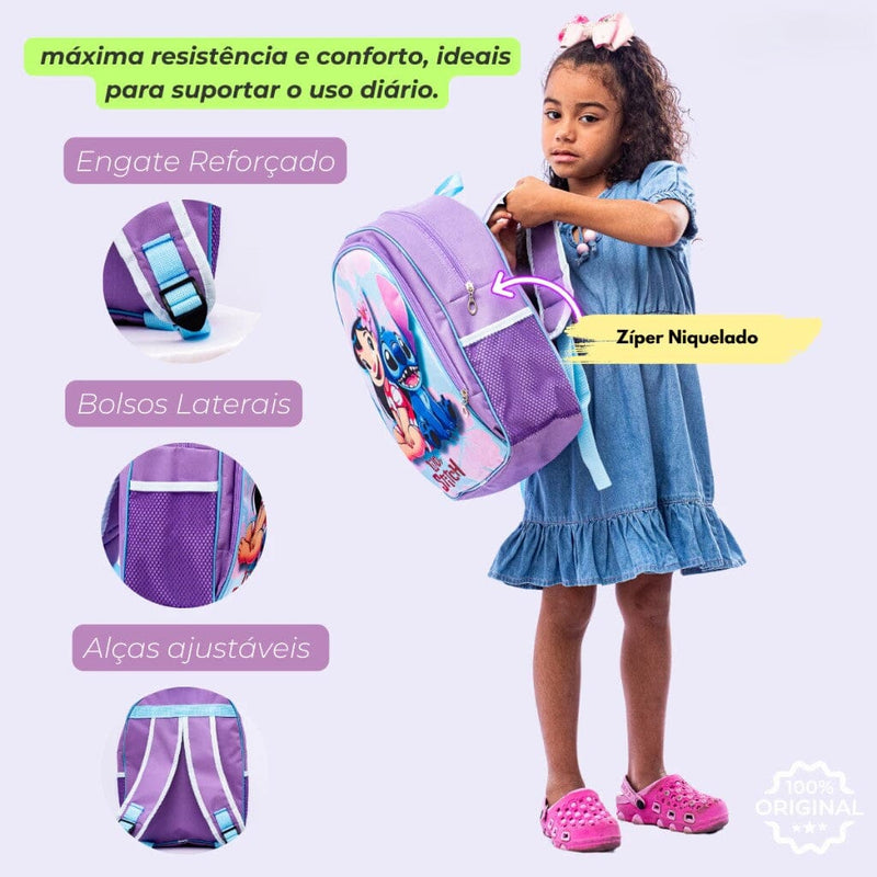 Kit Escolar Lilo & Stitch - ÚLTIMAS UNIDADES ORIGINAL mochila stitch shope Mil e Dois Descontos 