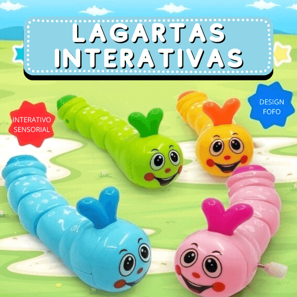 Lagartas Interativas (Kit com 4 unidades) Mil e Dois Descontos 