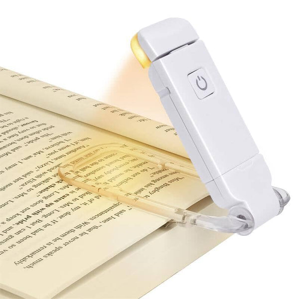 Luminária para Leitura Portátil Recarregável USB Luminaria Mil e Dois Descontos Branco 