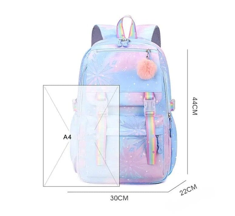 Mochila Escolar Infantil Princesa Frozen ORIGINAL mochila frozen Mil e Dois Descontos 