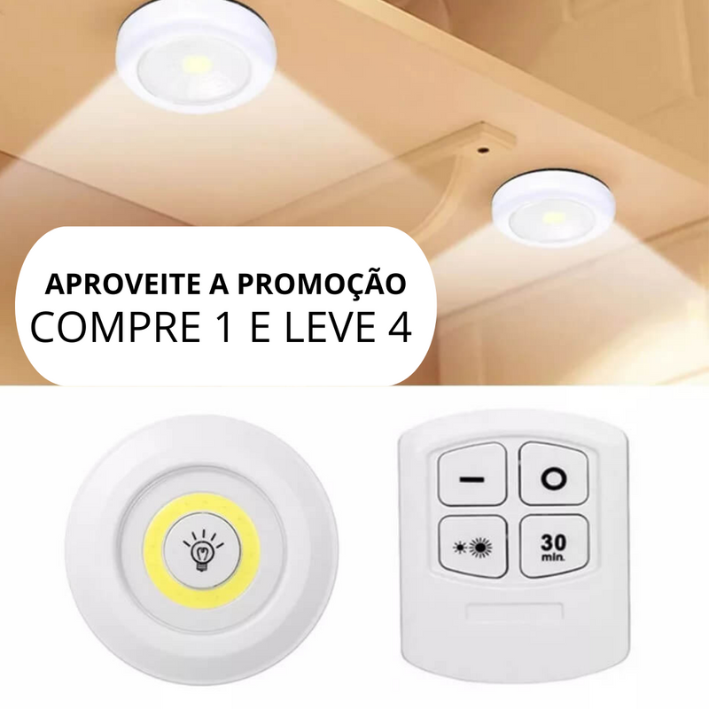 Kit de lâmpada de LED - Compre 1 e leve 4 (+ controle)